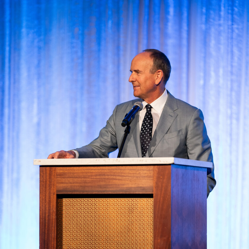 Doug DeVos speaks at the Richard and Helen DeVos Foundation sunsetting.